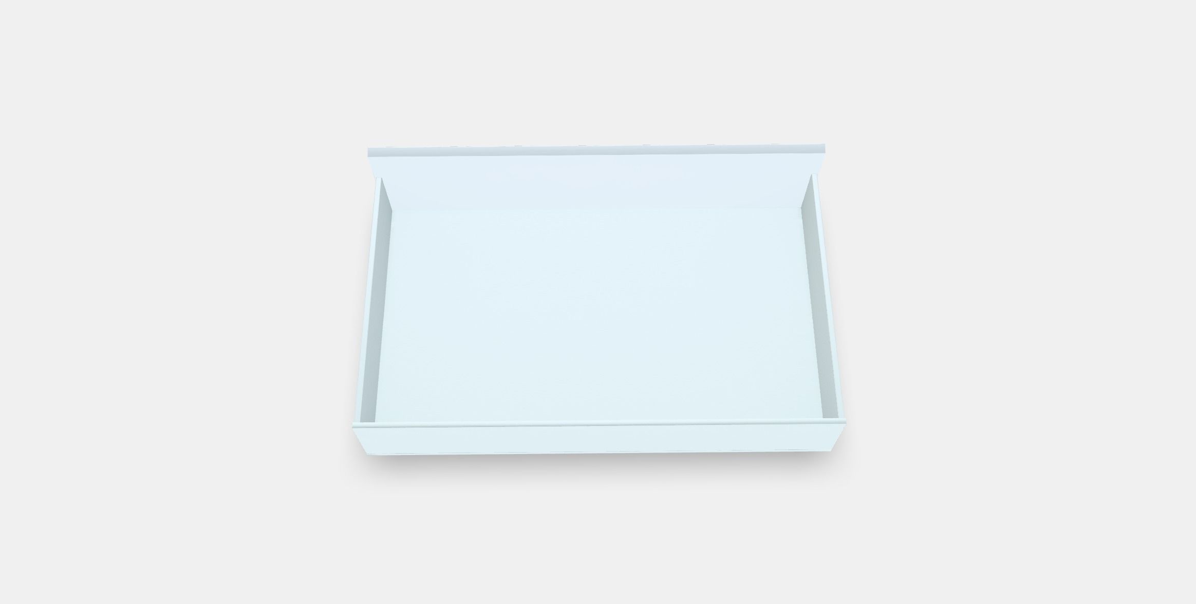 MALM Bed storage box for high bed frame Low-poly 3D model_3