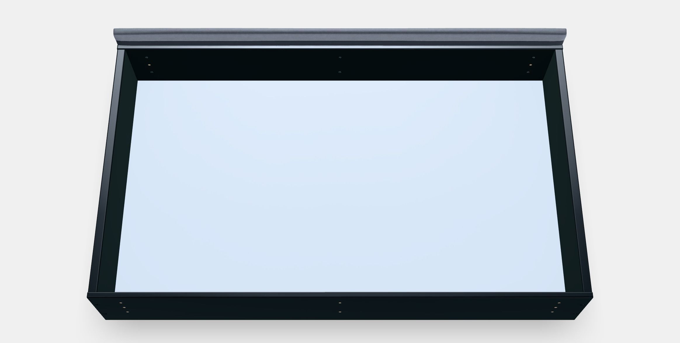 HAUGA Upholstered bed storage box Low-poly 3D model_4