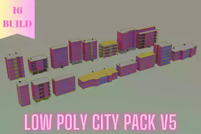 Low Poly City Pack - V5