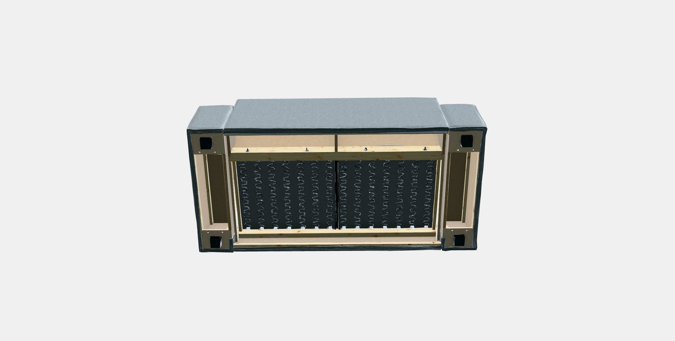 KIVIK Cover two-seat sofa Low-poly 3D model_6