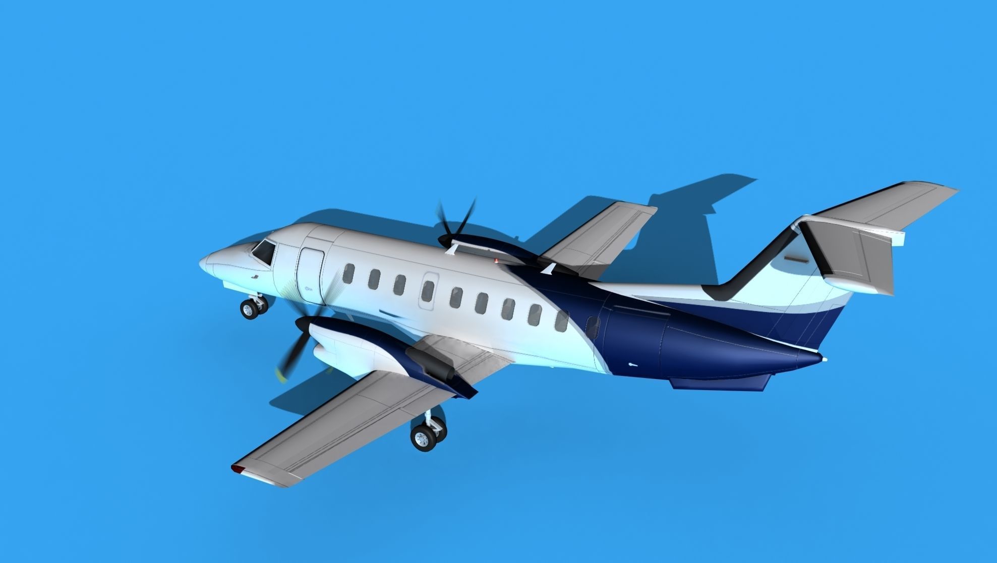 Embraer EMB120 Corporate 2 3D model_8