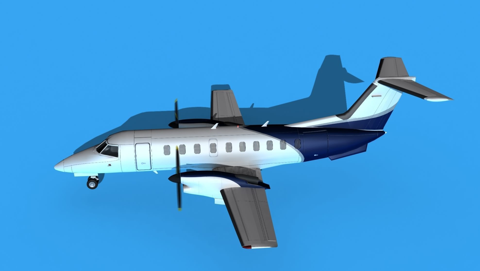 Embraer EMB120 Corporate 2 3D model_9
