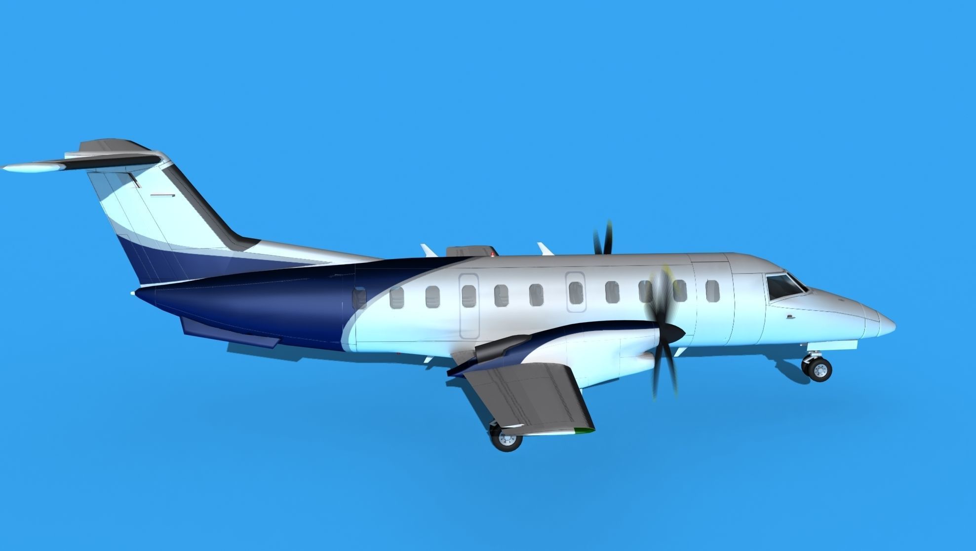 Embraer EMB120 Corporate 2 3D model_4