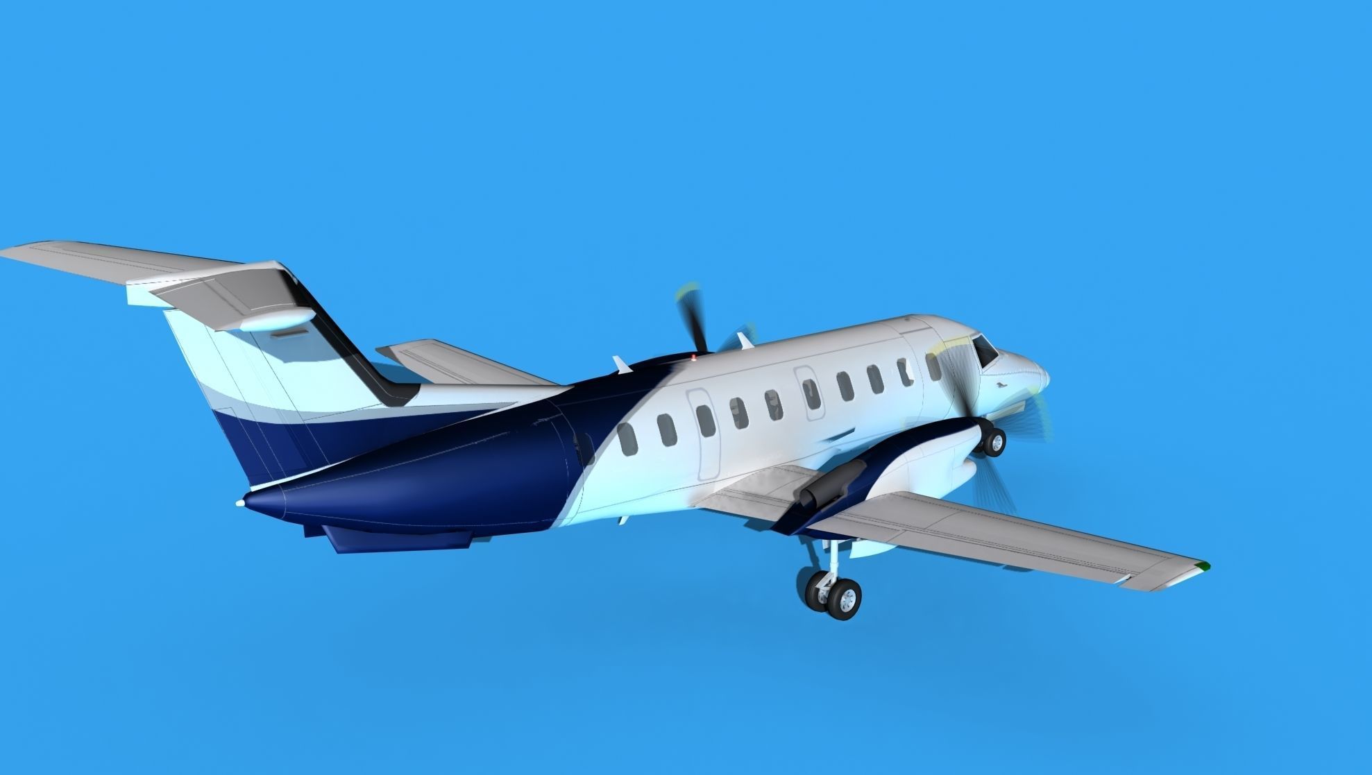 Embraer EMB120 Corporate 2 3D model_5