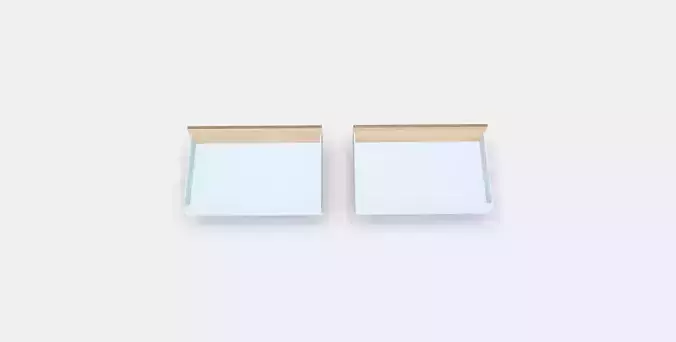 MALM Bed storage box for high bed frame 2 Low-poly 3D model