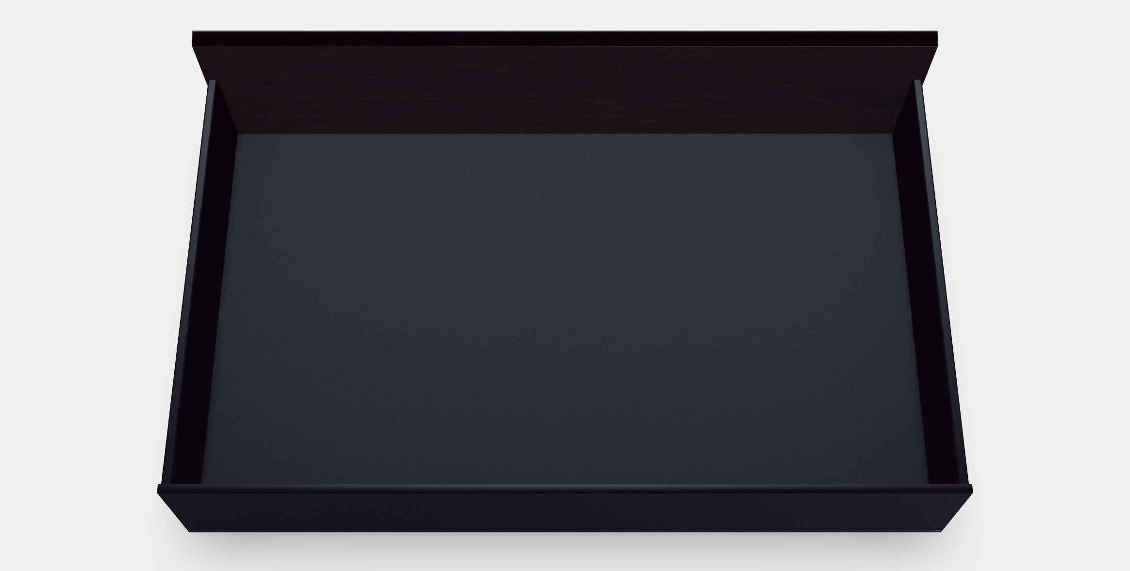 MALM Bed storage box for high bed frame 3 Low-poly 3D model_4