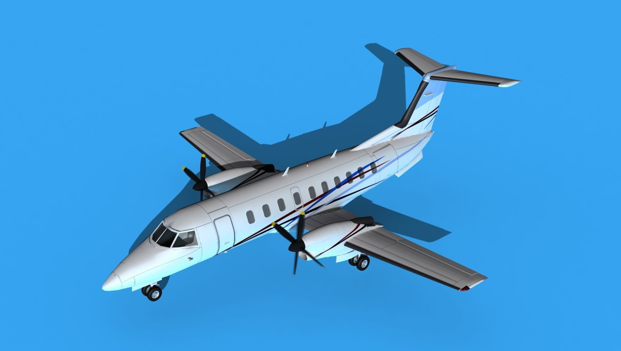 Embraer EMB120 Corporate 4 3D model_10