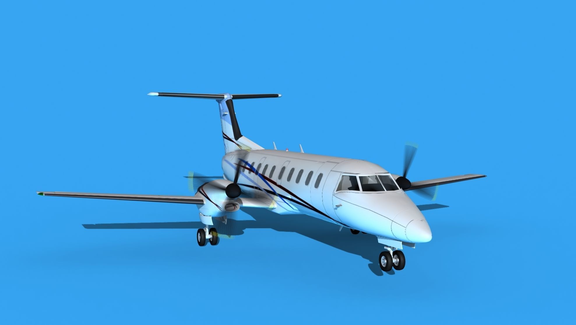 Embraer EMB120 Corporate 4 3D model_2