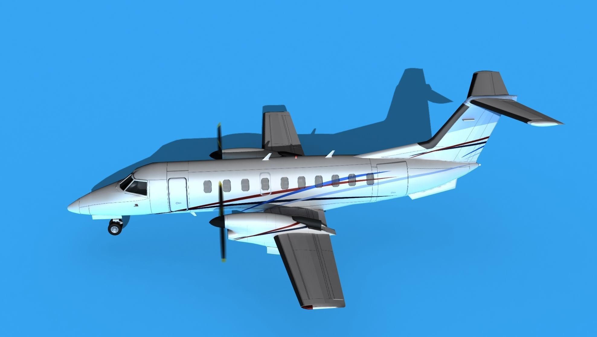 Embraer EMB120 Corporate 4 3D model_9