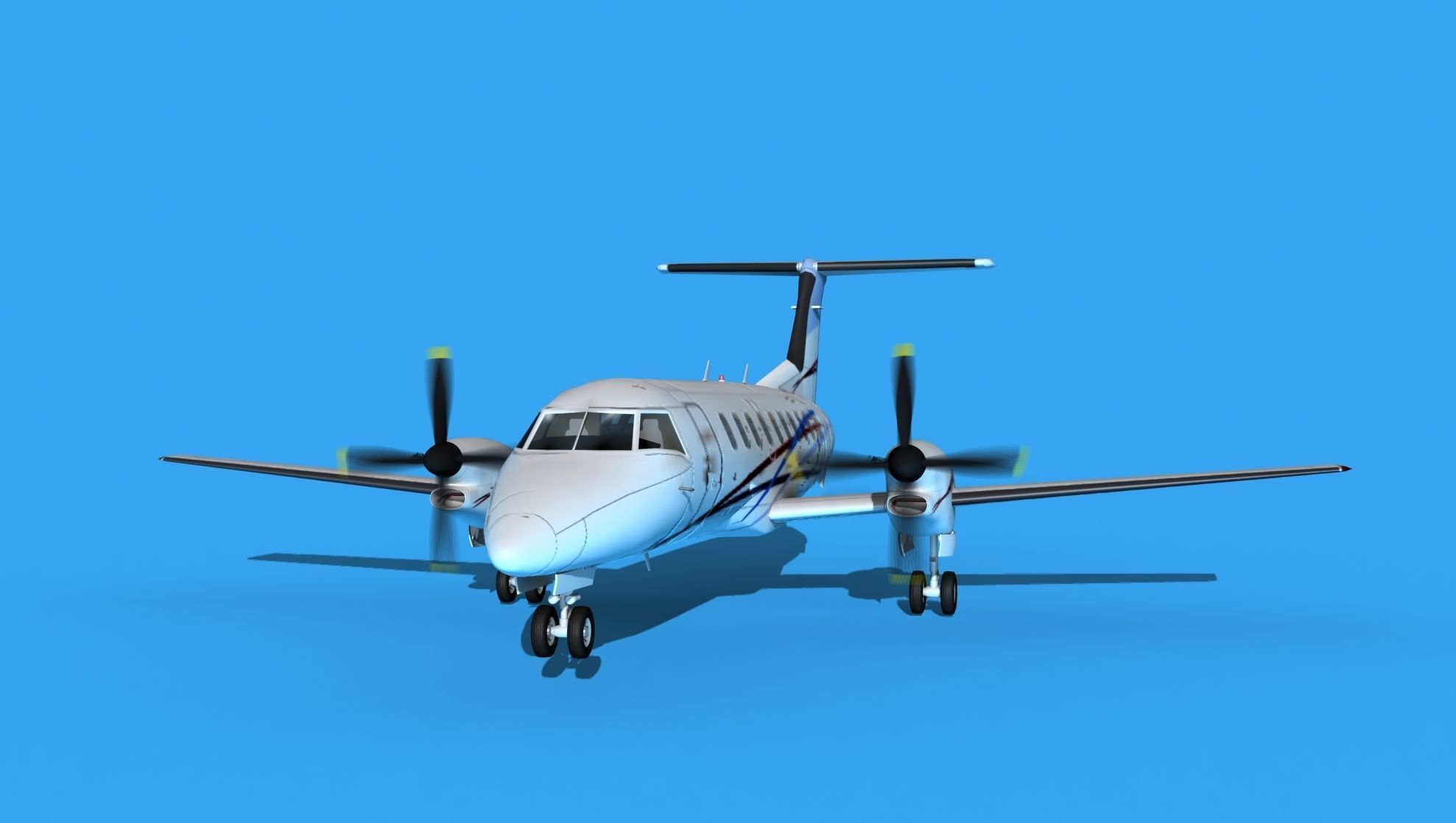 Embraer EMB120 Corporate 4 3D model_1