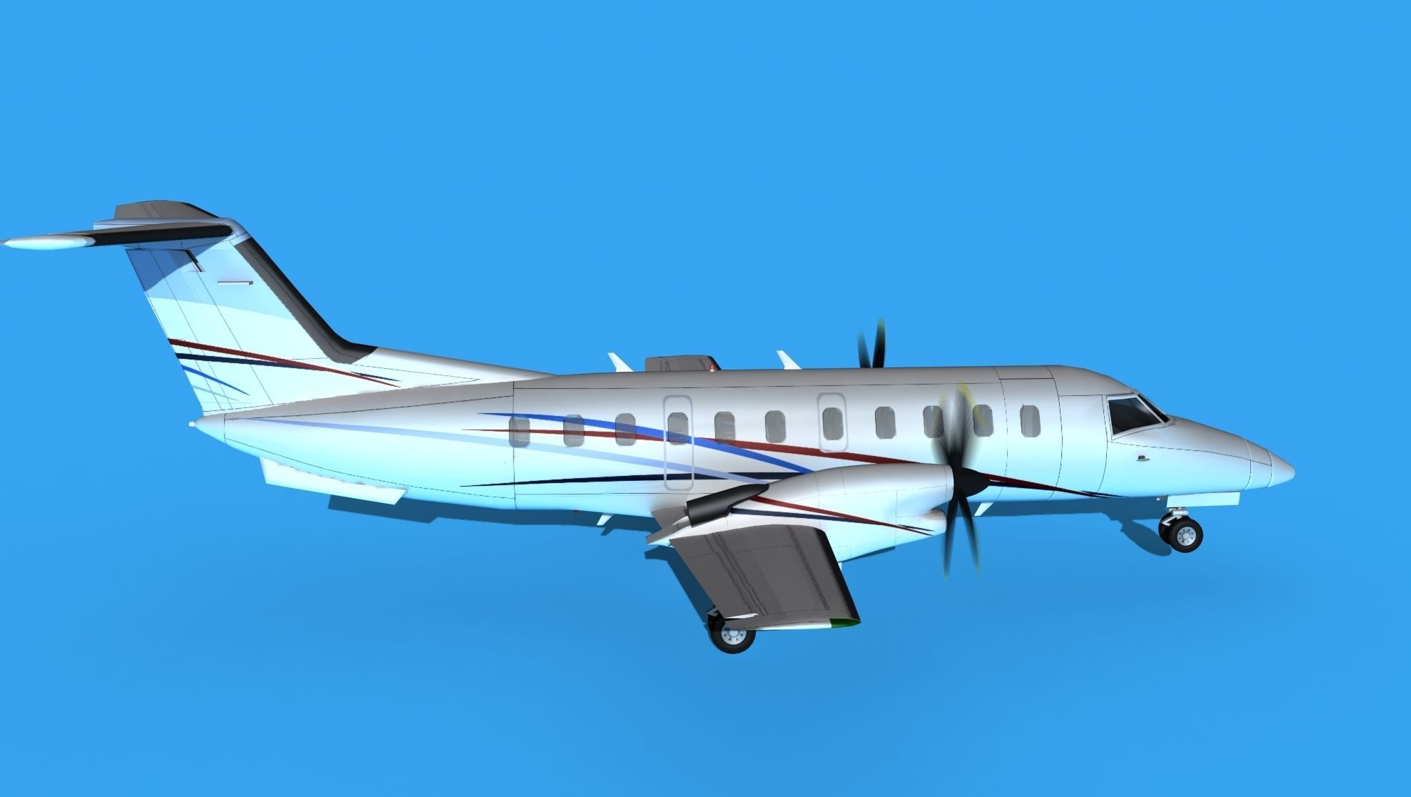 Embraer EMB120 Corporate 4 3D model_4
