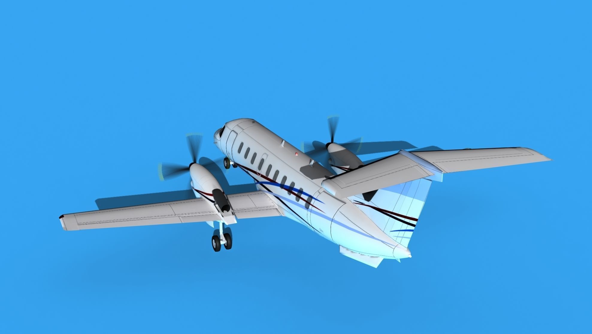 Embraer EMB120 Corporate 4 3D model_7