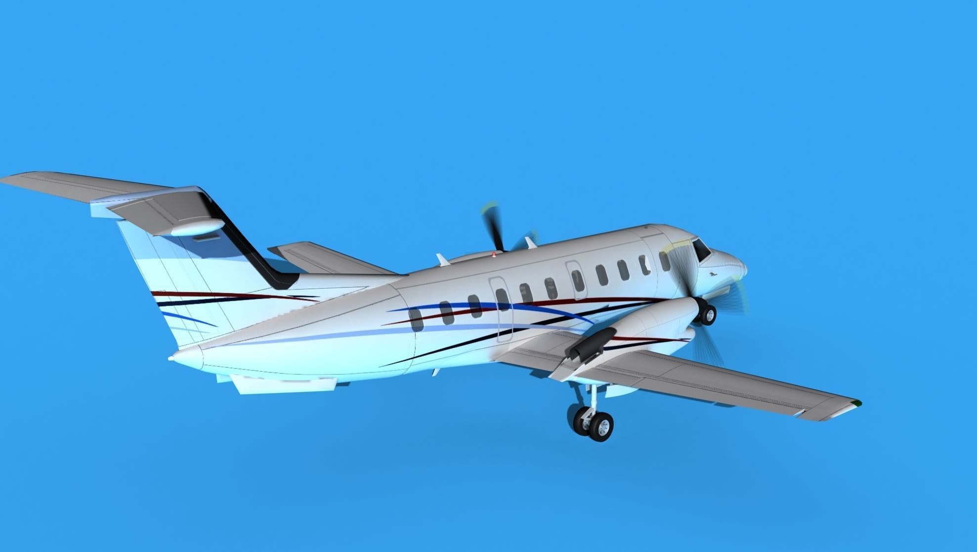 Embraer EMB120 Corporate 4 3D model_5