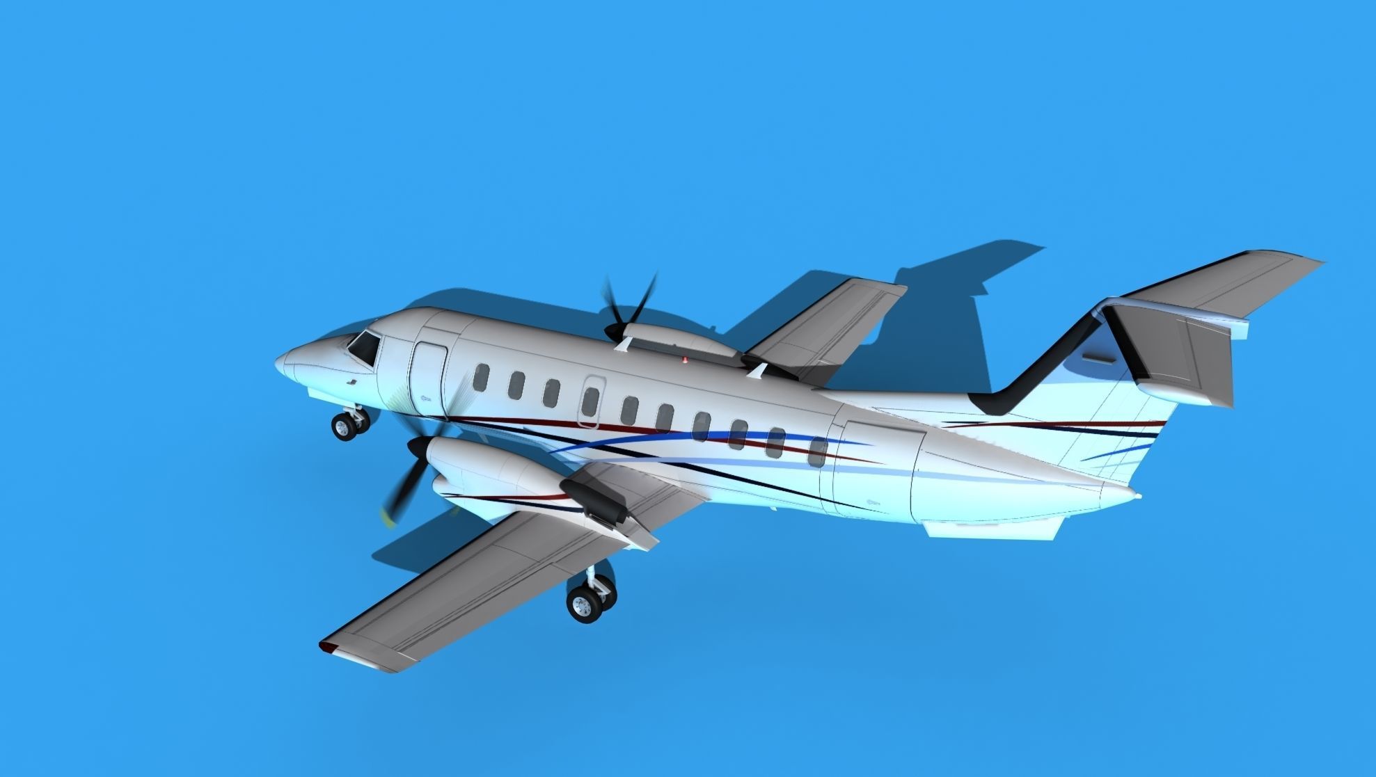 Embraer EMB120 Corporate 4 3D model_8