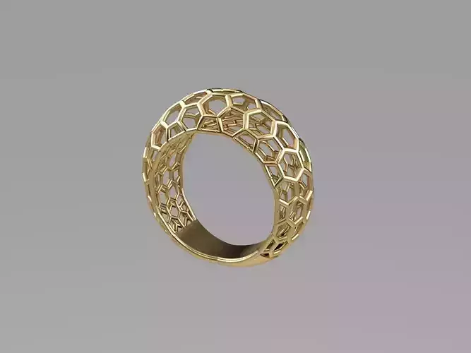 Hexagon Style New Design Ring
