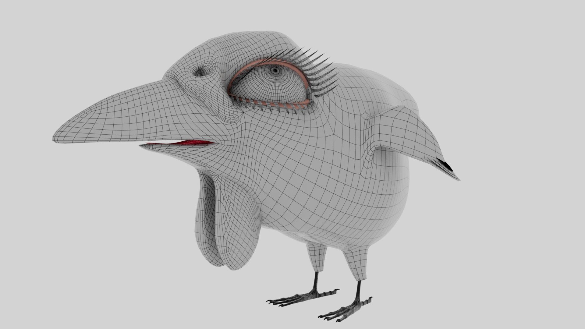 Bird Pheasant Low-poly 3D model_21
