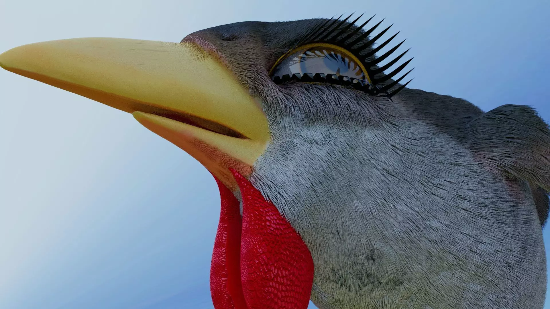 Bird Pheasant Low-poly 3D model_0