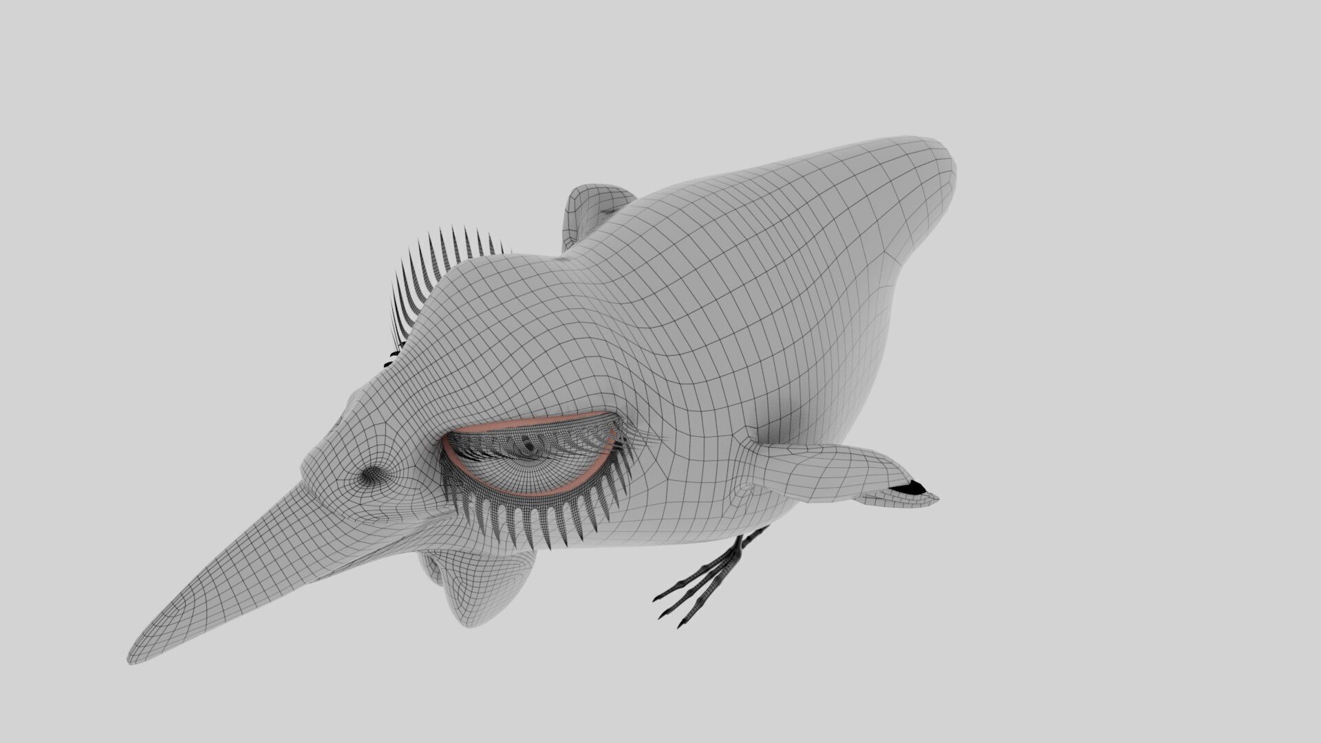 Bird Pheasant Low-poly 3D model_22