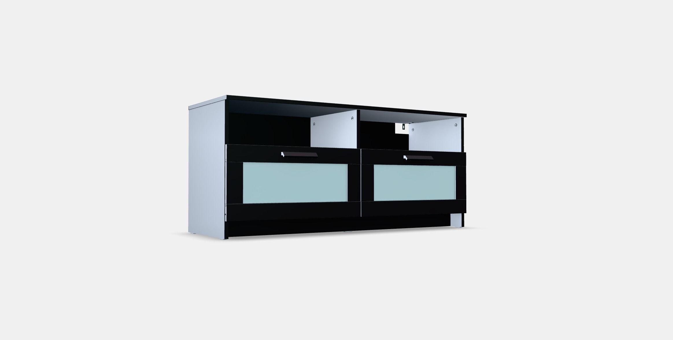 BRIMNES TV bench 1 Low-poly 3D model_2