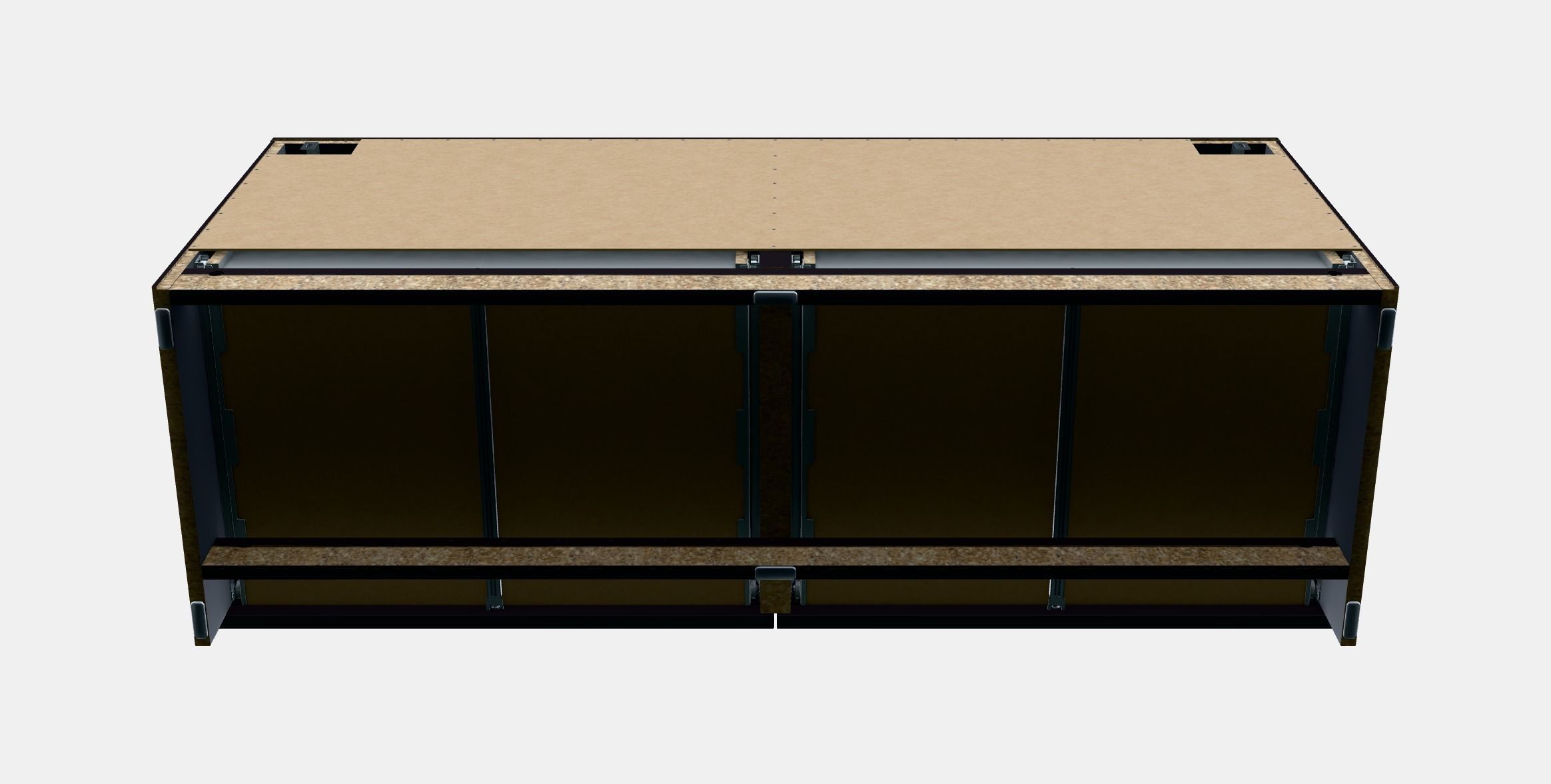 BRIMNES TV bench 1 Low-poly 3D model_7