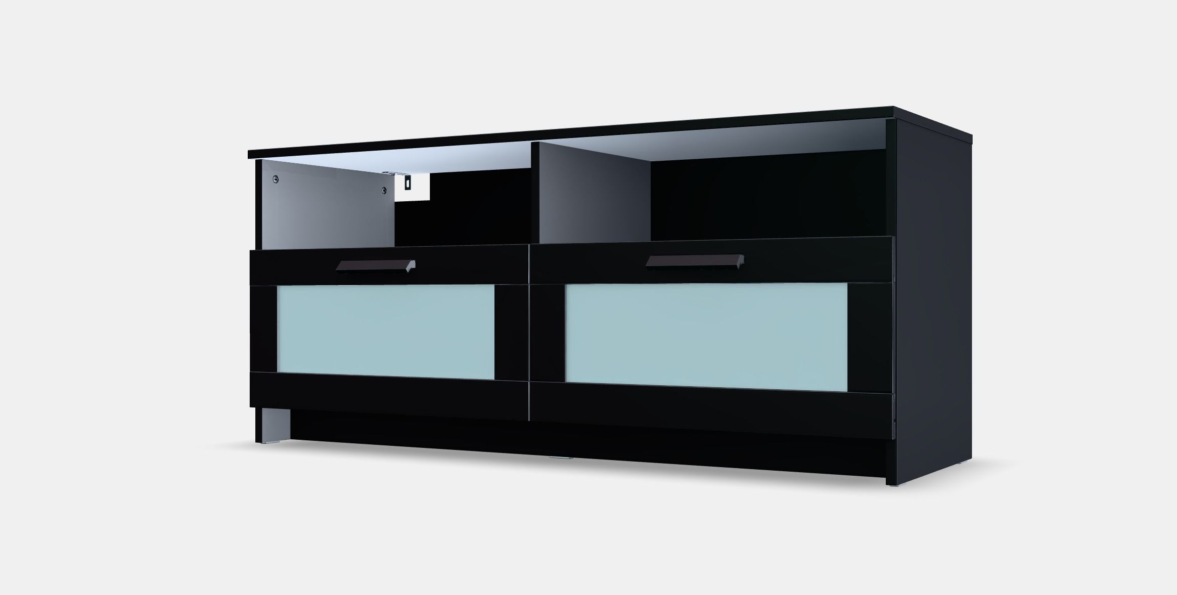 BRIMNES TV bench 1 Low-poly 3D model_13