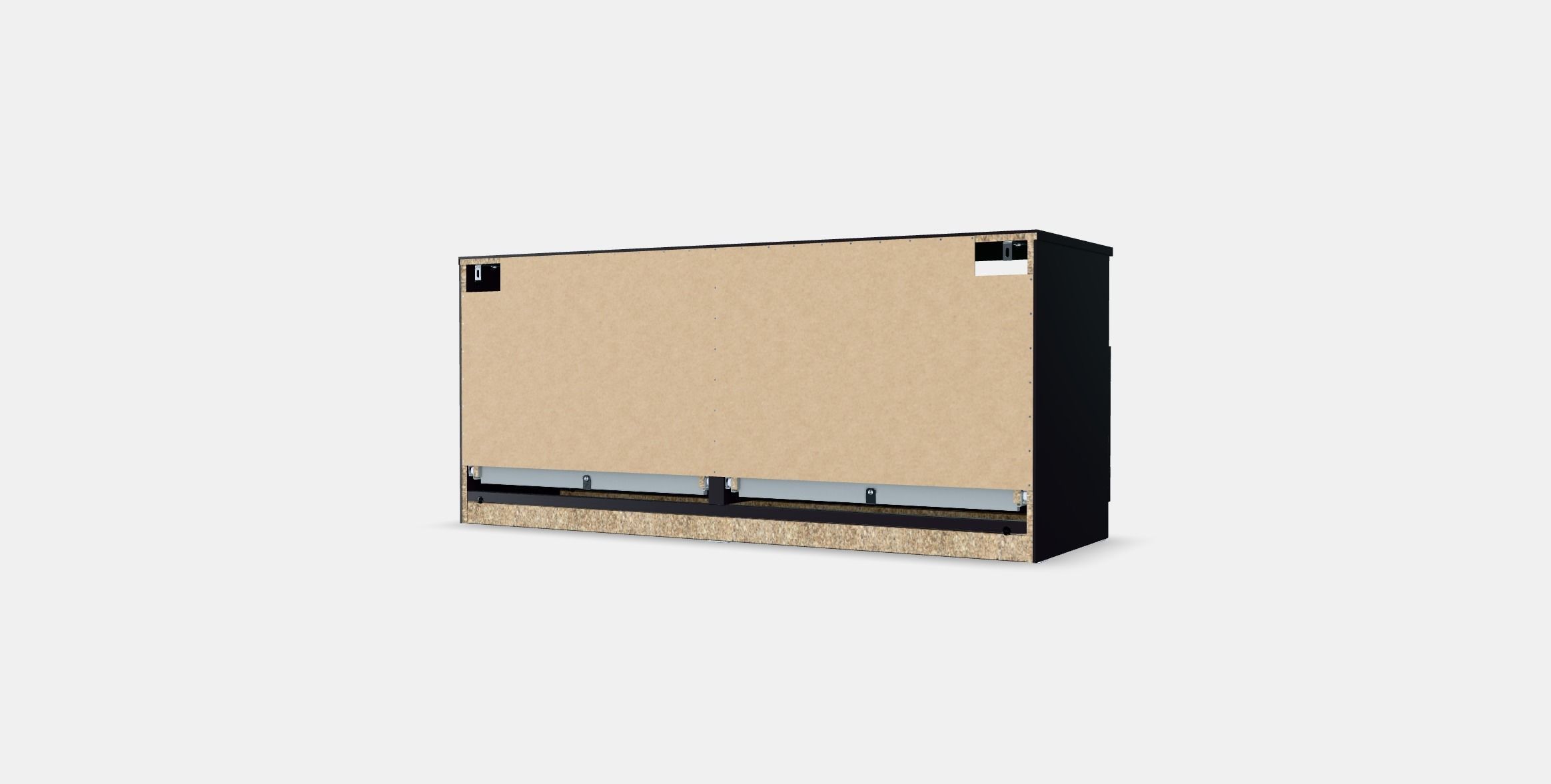 BRIMNES TV bench 1 Low-poly 3D model_4