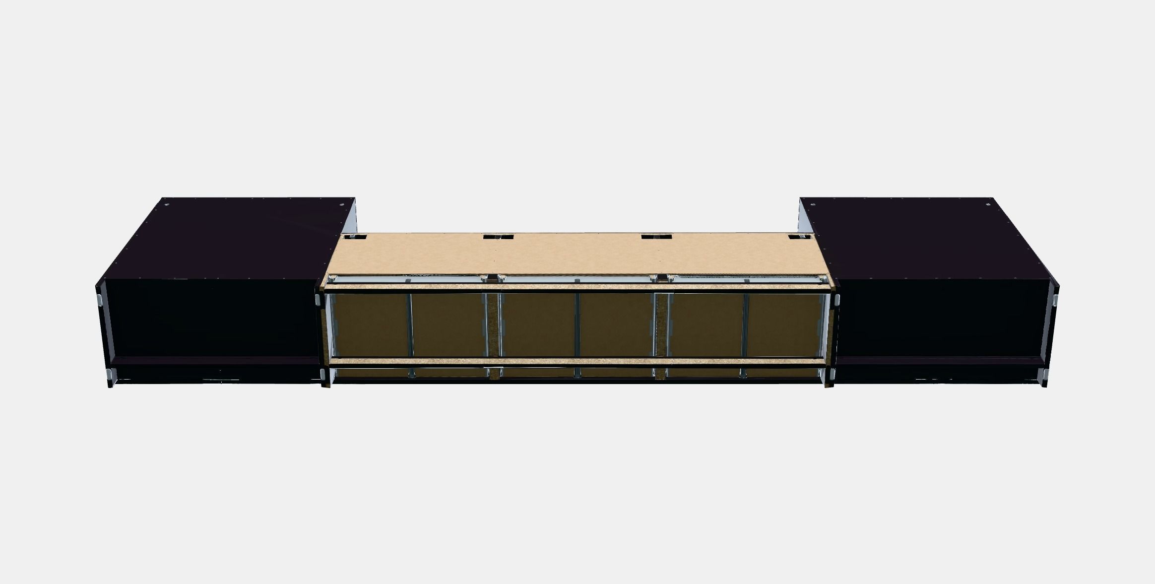 BRIMNES TV storage combination 1 Low-poly 3D model_8