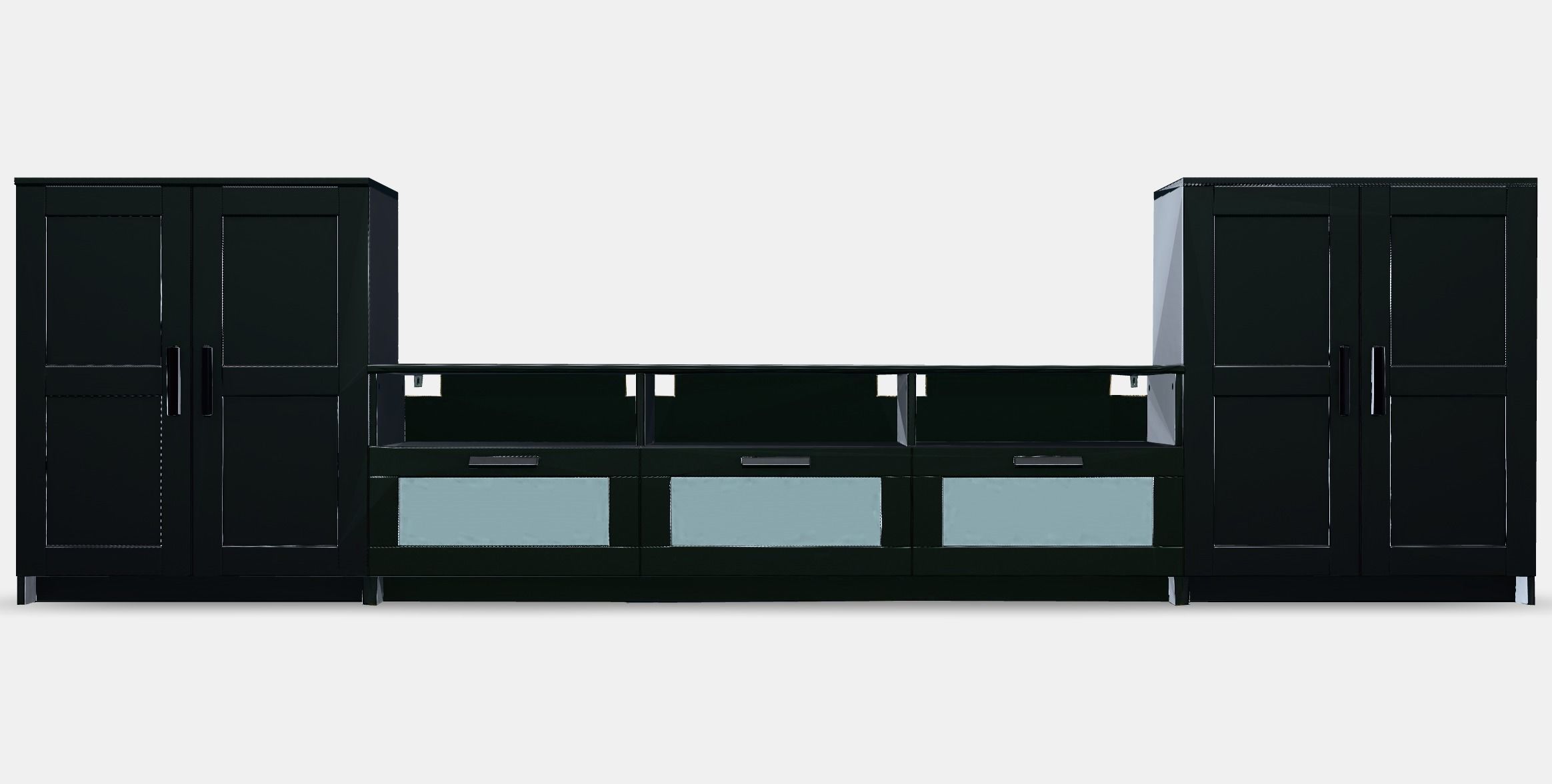 BRIMNES TV storage combination 1 Low-poly 3D model_11