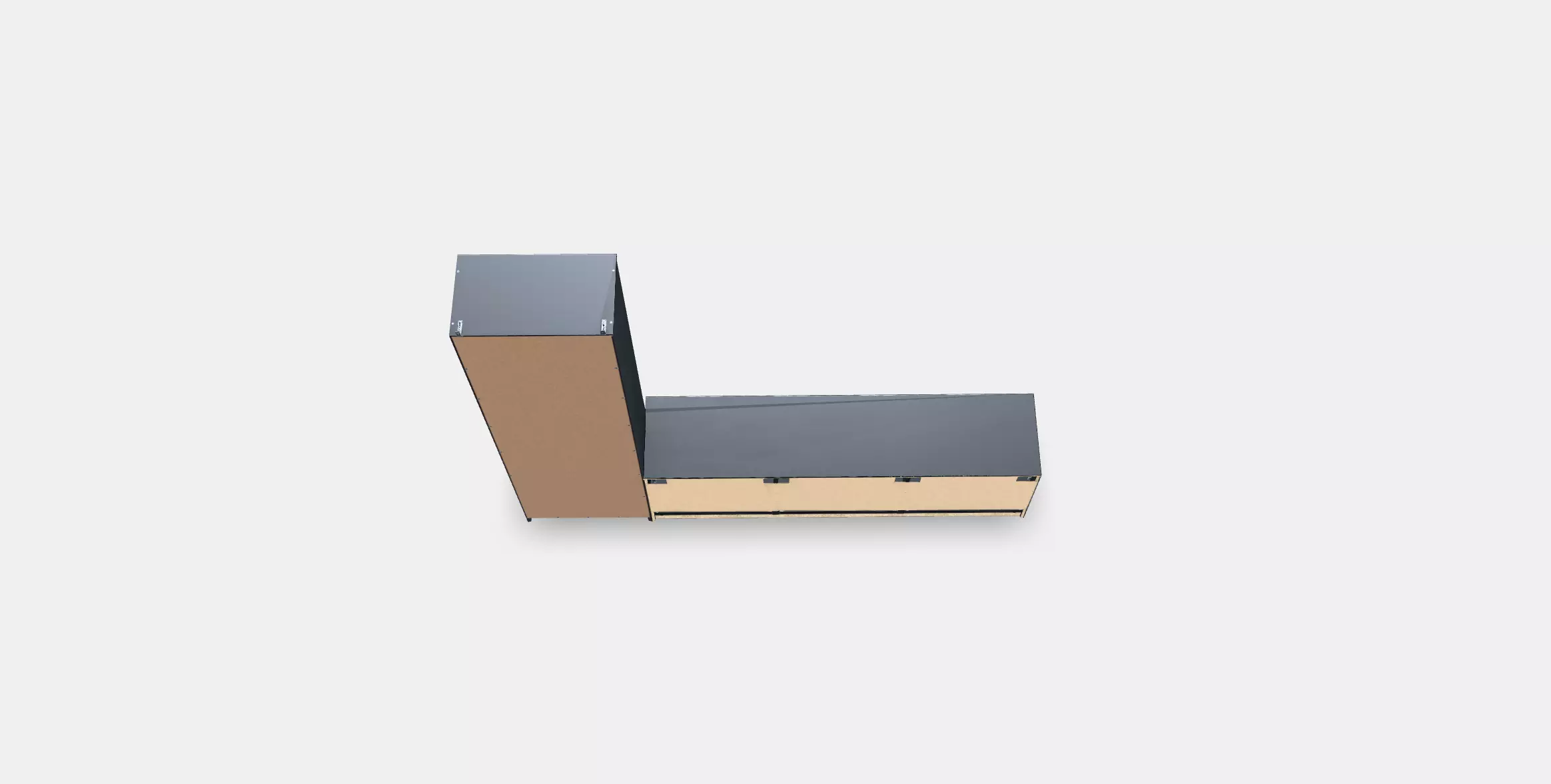 BRIMNES TV storage combination 2 Low-poly 3D model