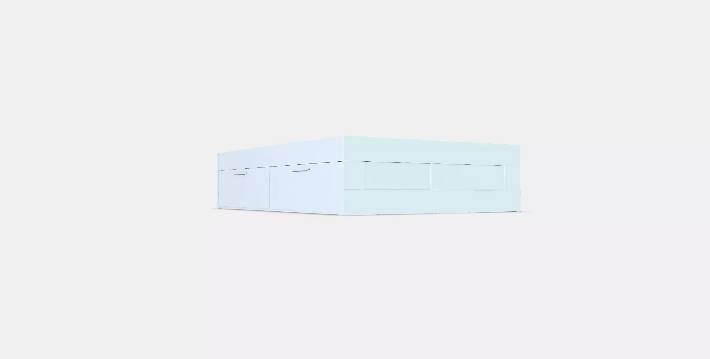 BRIMNES Bed frame with storage 1 Low-poly 3D model