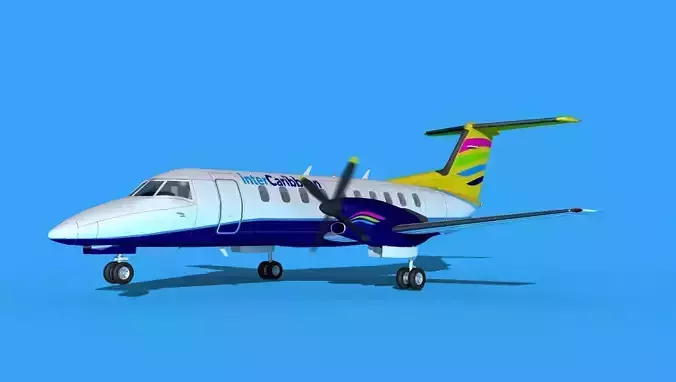 Embraer EMB120 Inter Carribean 3D model