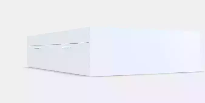 BRIMNES Bed frame with storage 2 Low-poly 3D model