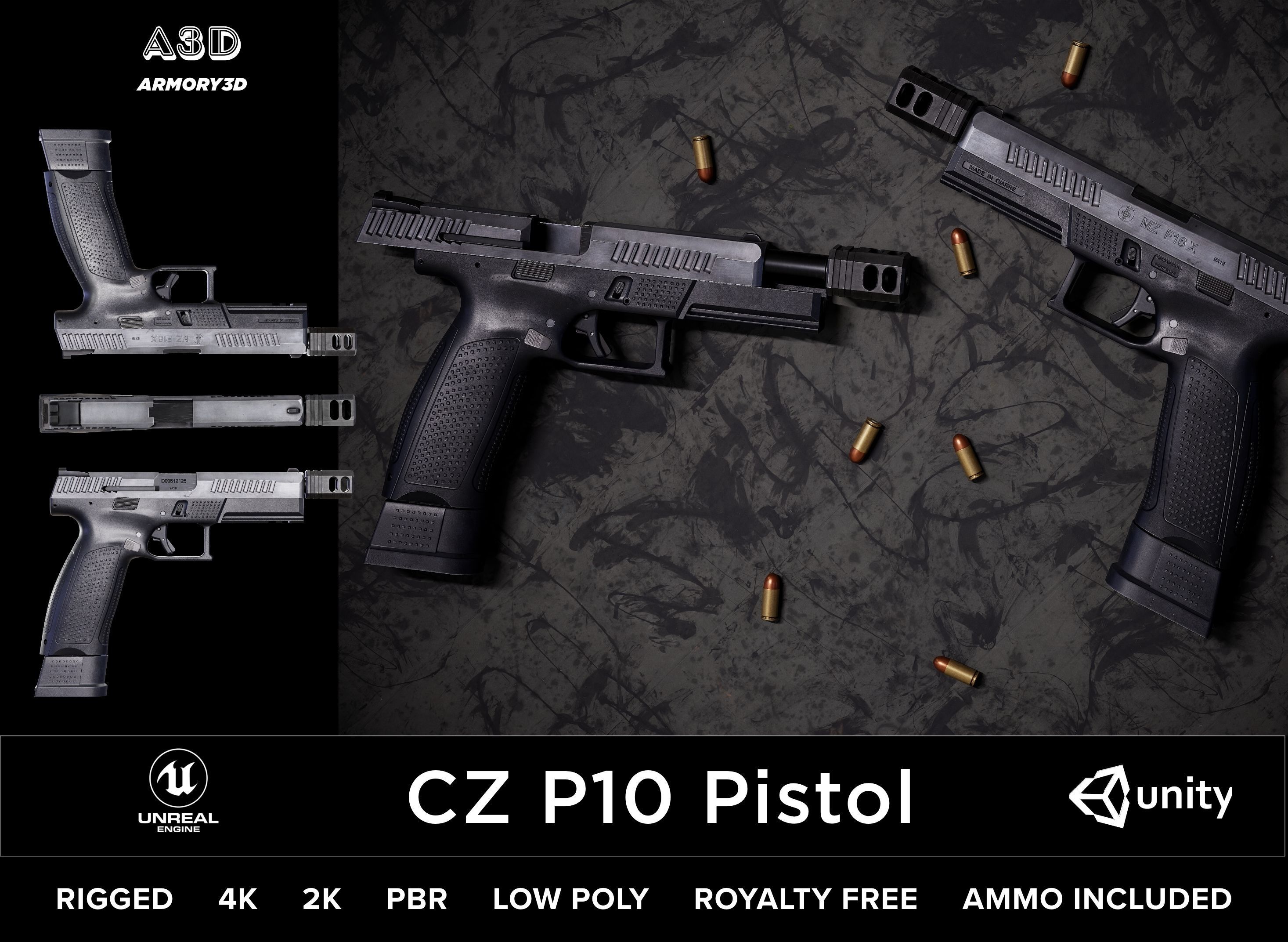 Mega Value Ready Game Asset Starter Kit PBR Rigged Low Poly AAA Low-poly 3D model_15