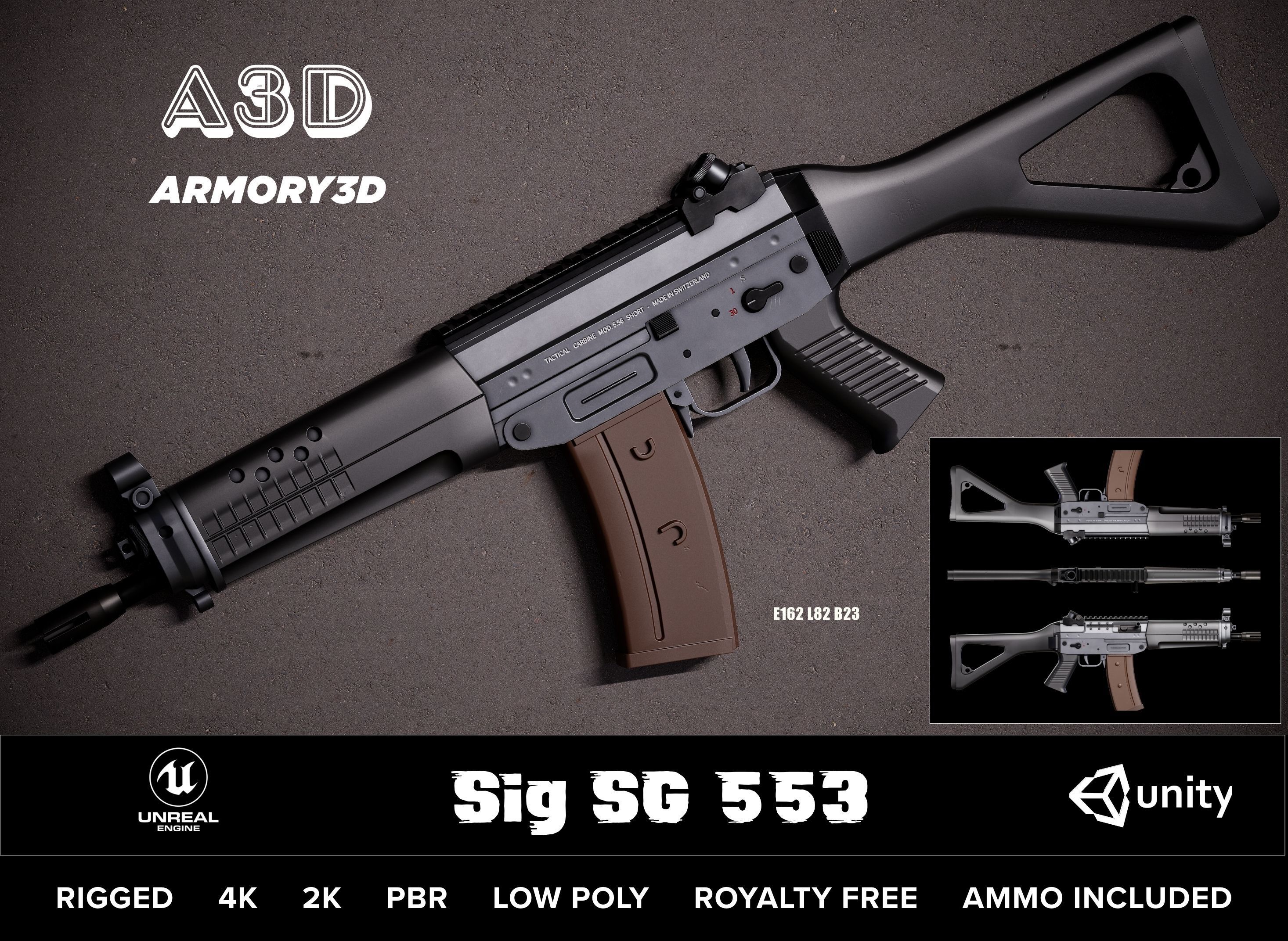 Mega Value Ready Game Asset Starter Kit PBR Rigged Low Poly AAA Low-poly 3D model_20