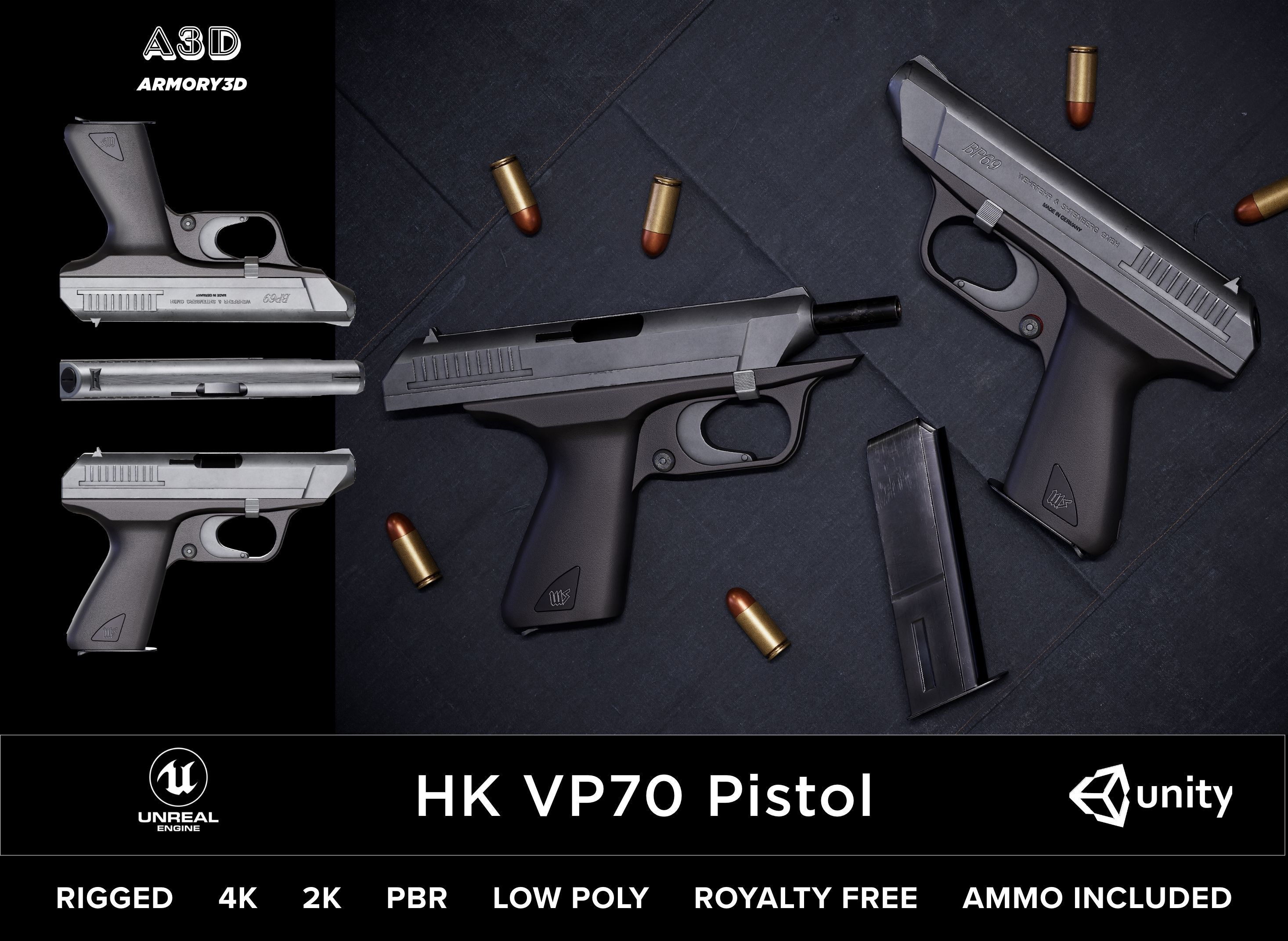 Mega Value Ready Game Asset Starter Kit PBR Rigged Low Poly AAA Low-poly 3D model_16