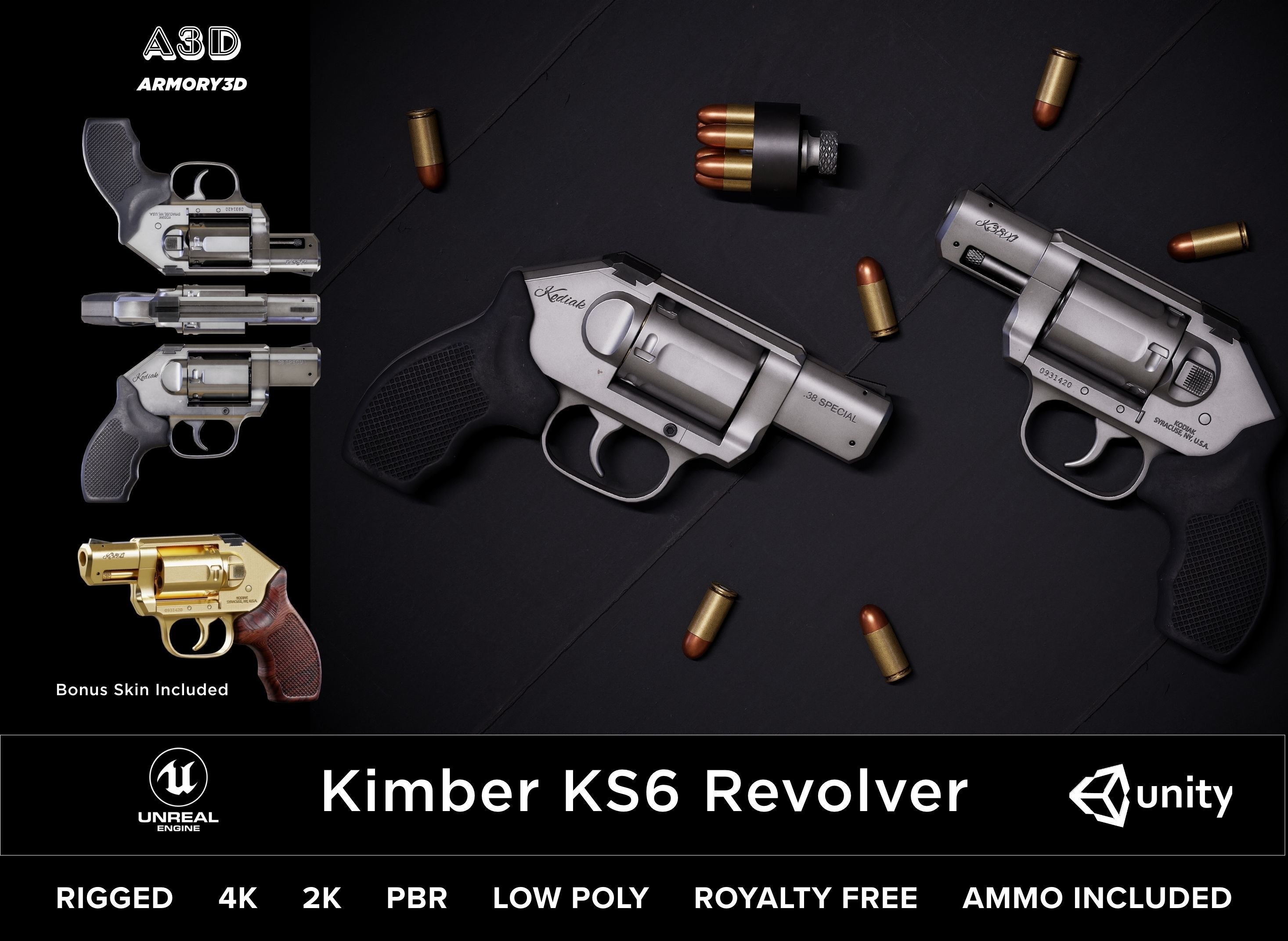 Mega Value Ready Game Asset Starter Kit PBR Rigged Low Poly AAA Low-poly 3D model_18