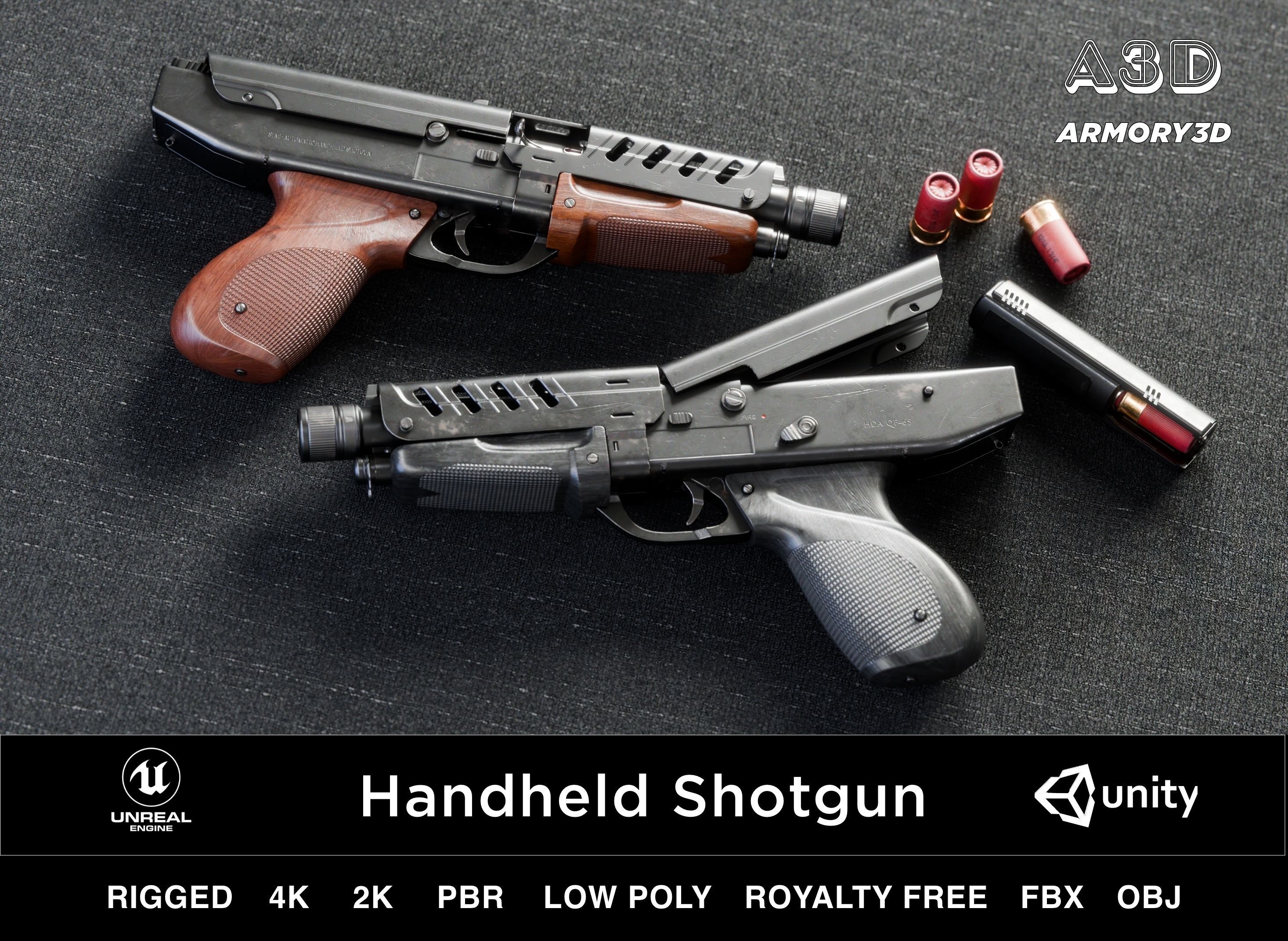 Mega Value Ready Game Asset Starter Kit PBR Rigged Low Poly AAA Low-poly 3D model_1