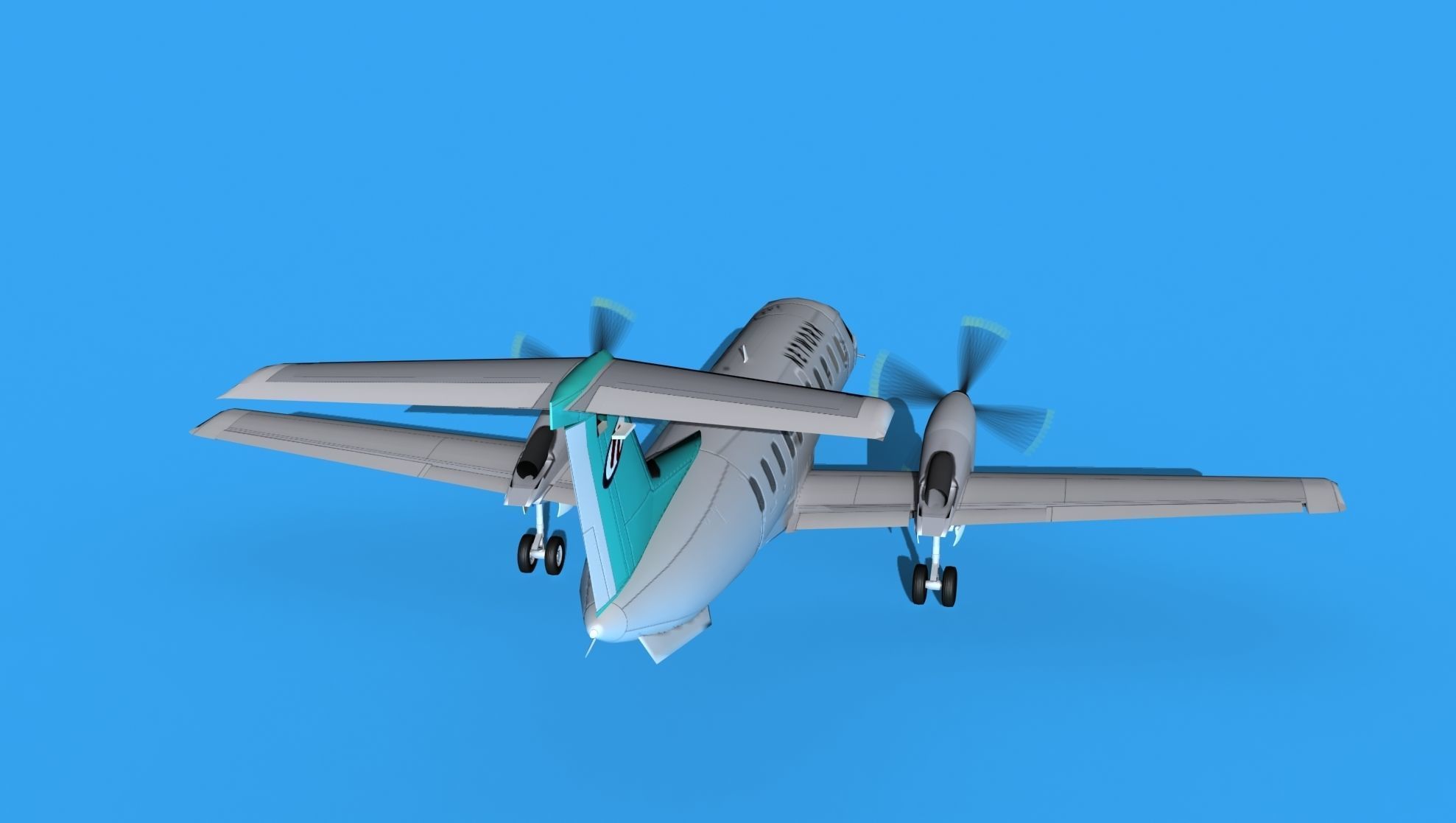 Embraer EMB120 Network 3D model_6