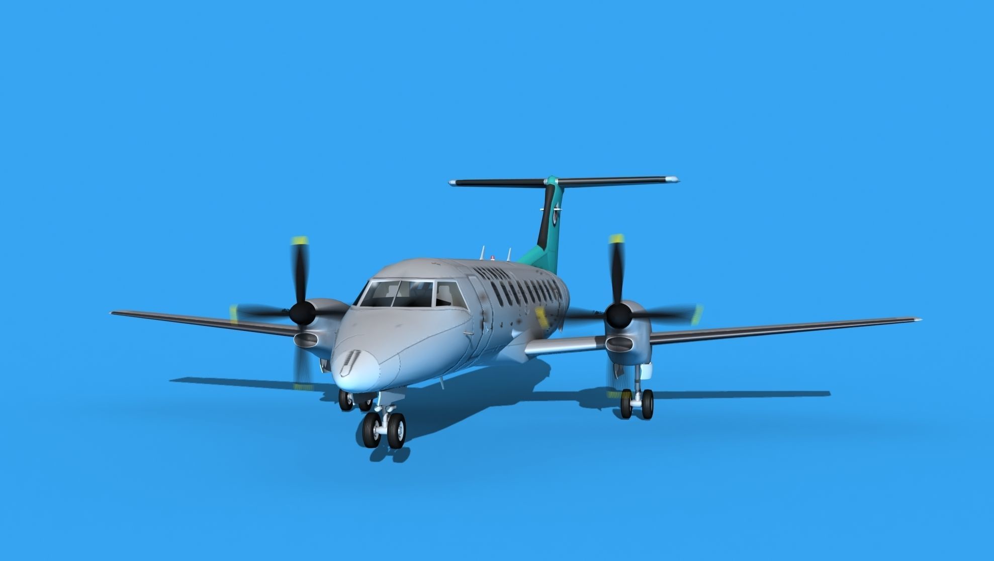 Embraer EMB120 Network 3D model_1