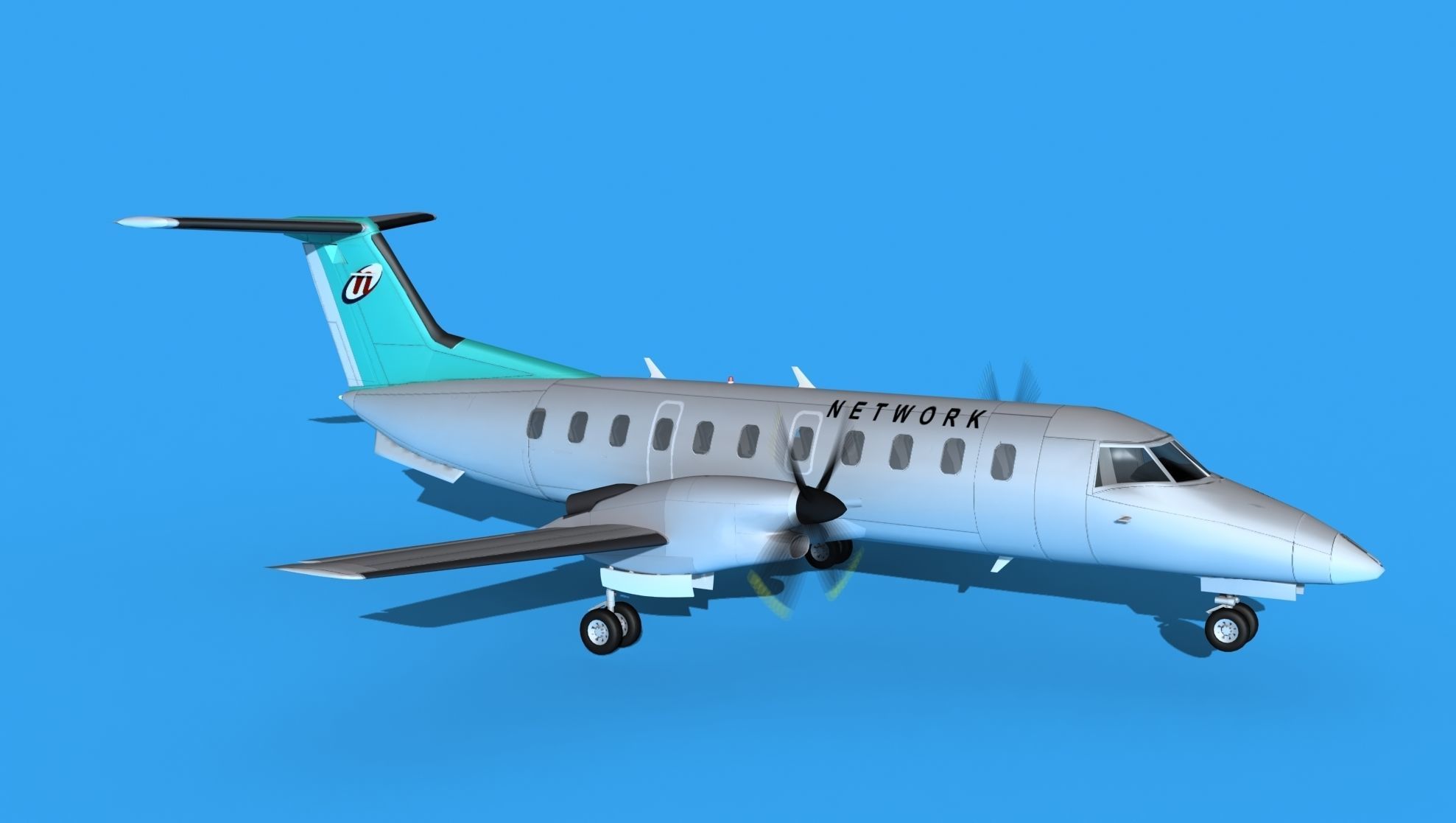 Embraer EMB120 Network 3D model_3