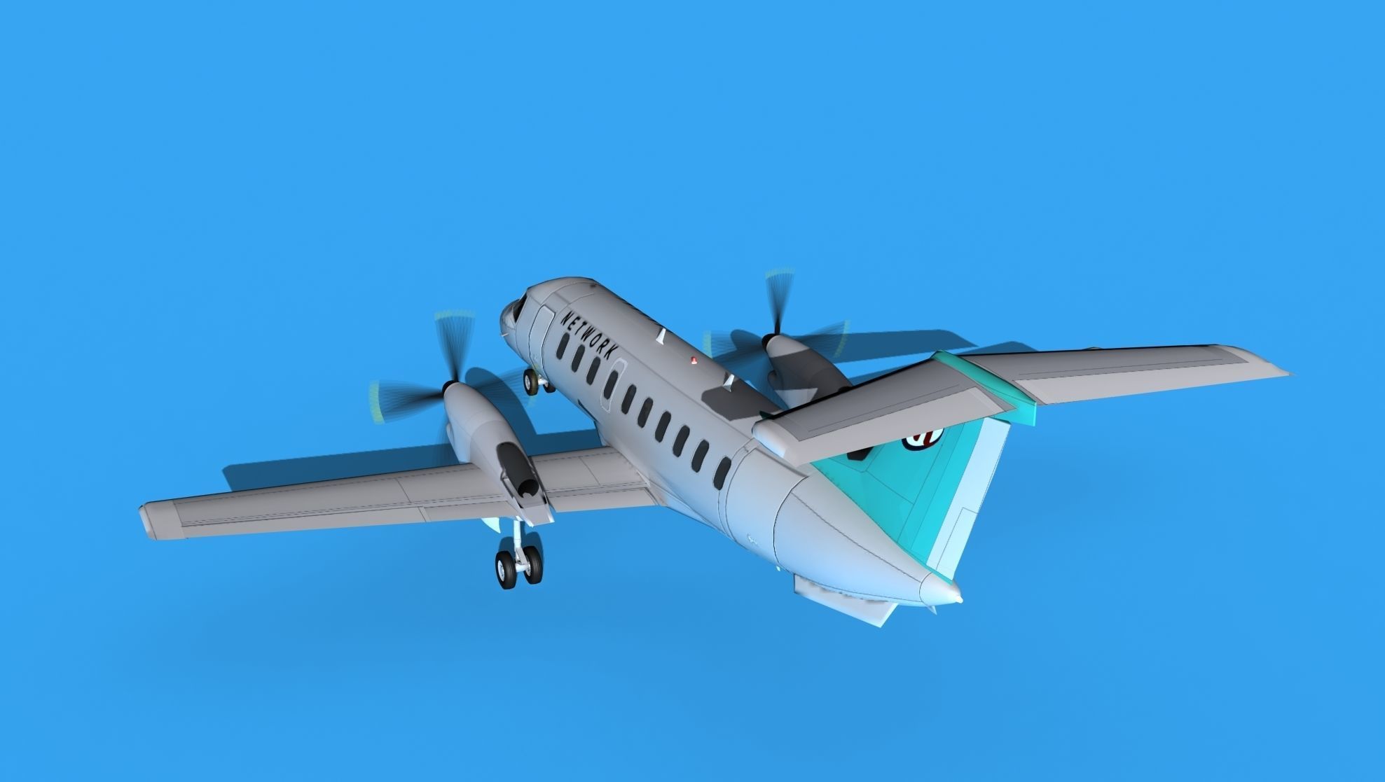 Embraer EMB120 Network 3D model_7