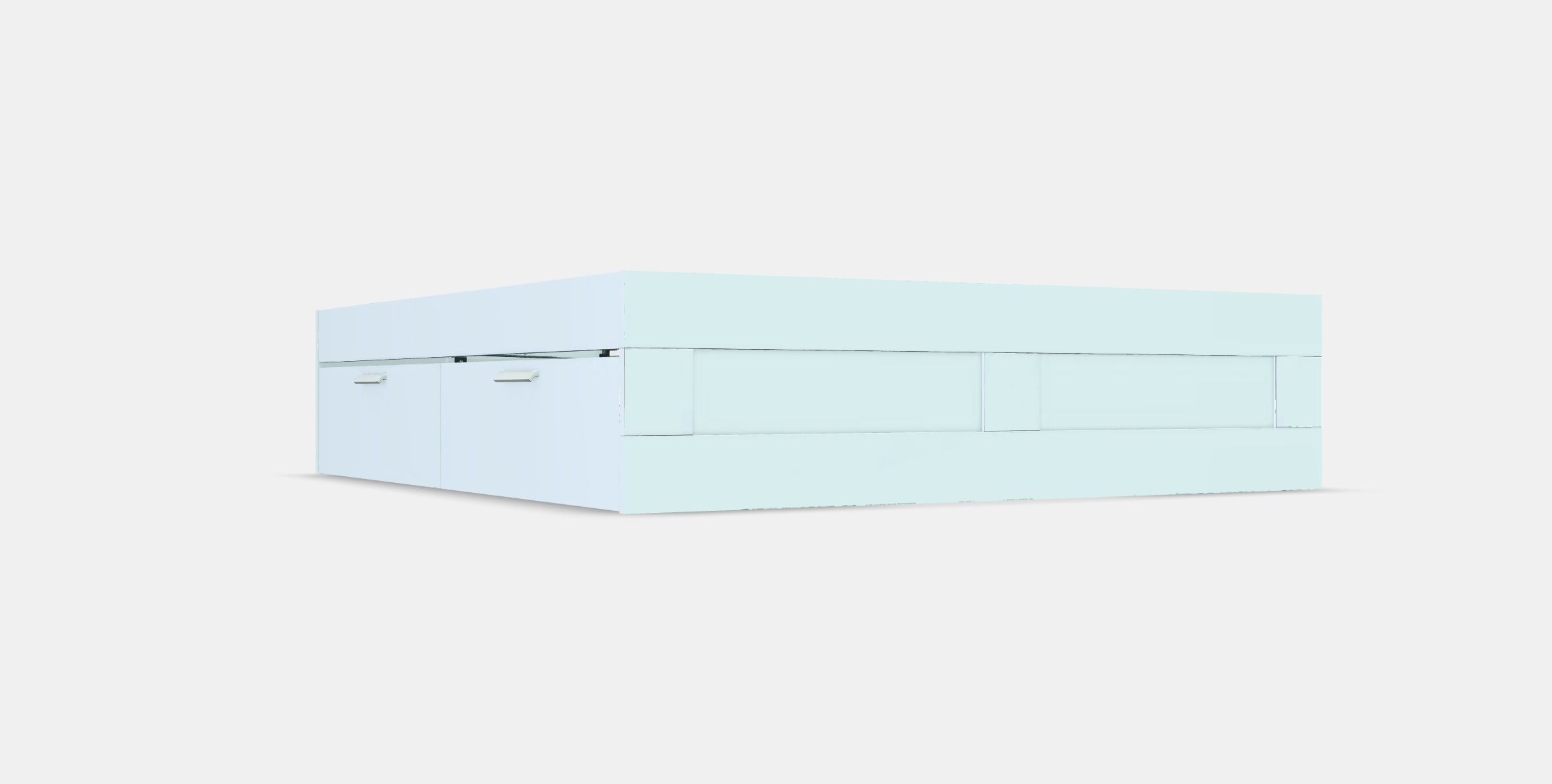 BRIMNES Bed frame with storage 4 Low-poly 3D model_8