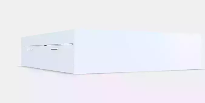 BRIMNES Bed frame with storage 4 Low-poly 3D model