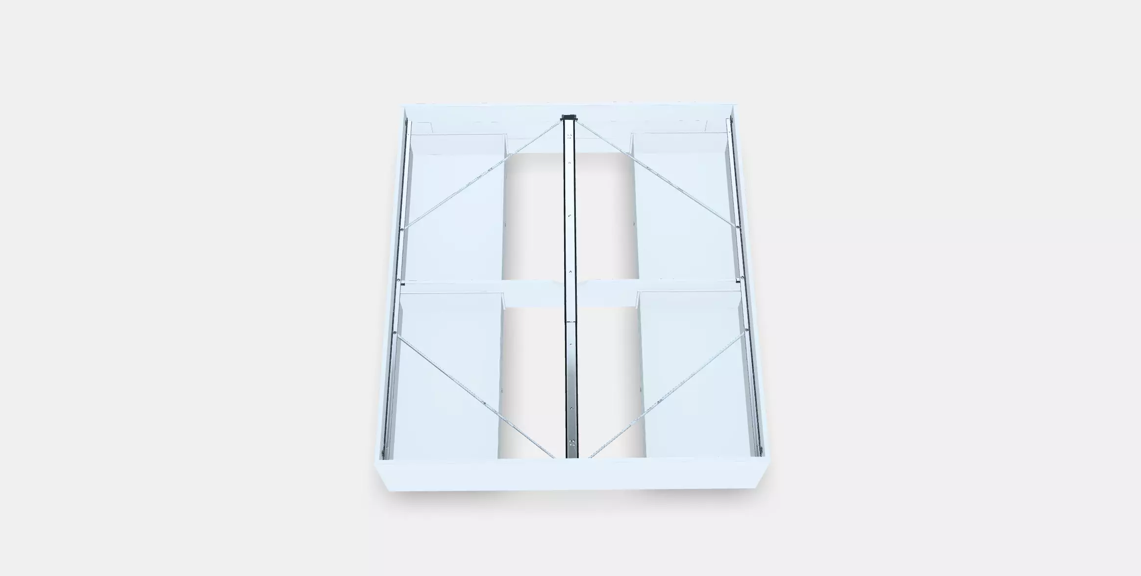 BRIMNES Bed frame with storage 5 Low-poly 3D model_0