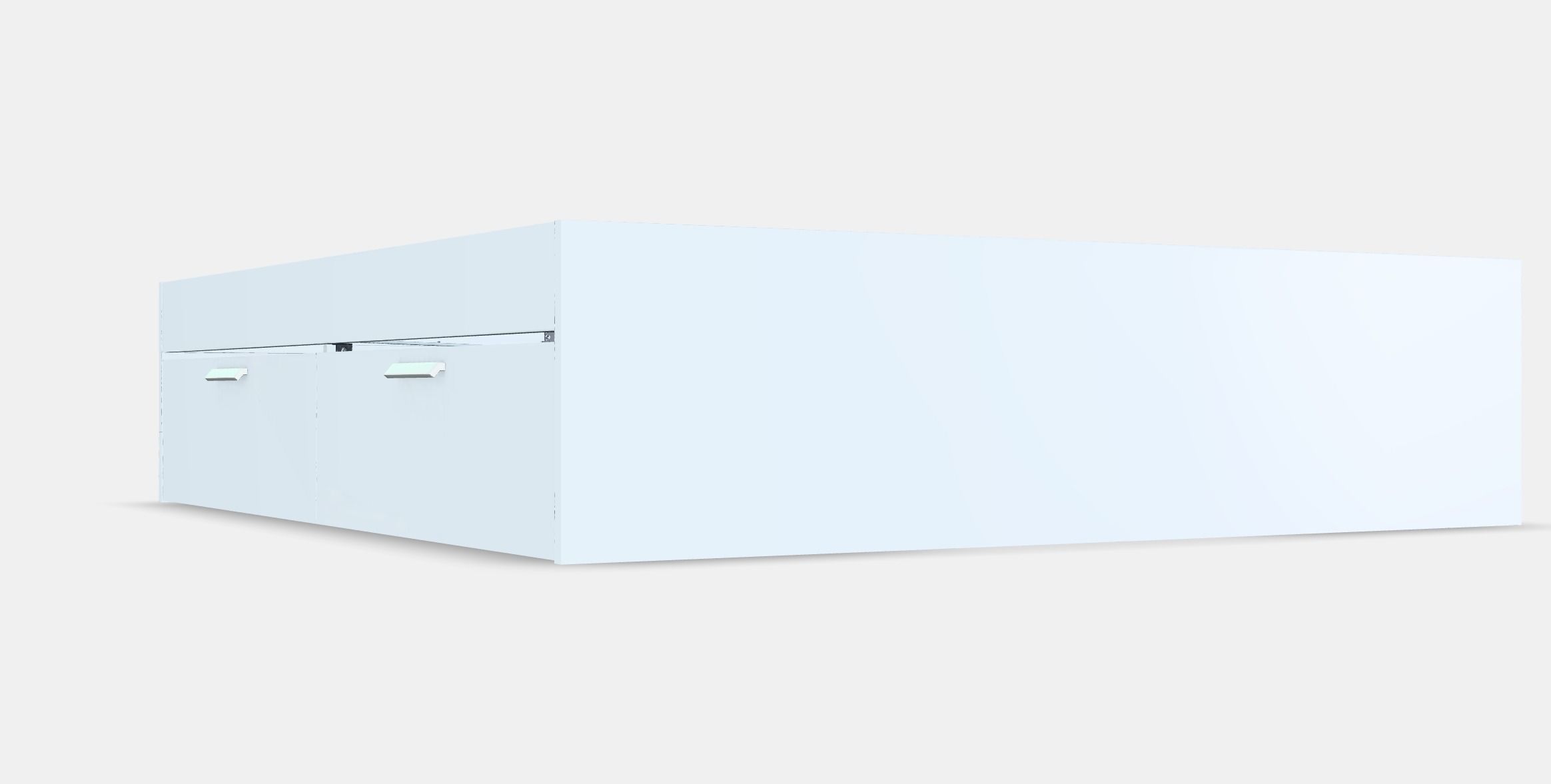 BRIMNES Bed frame with storage 5 Low-poly 3D model_3