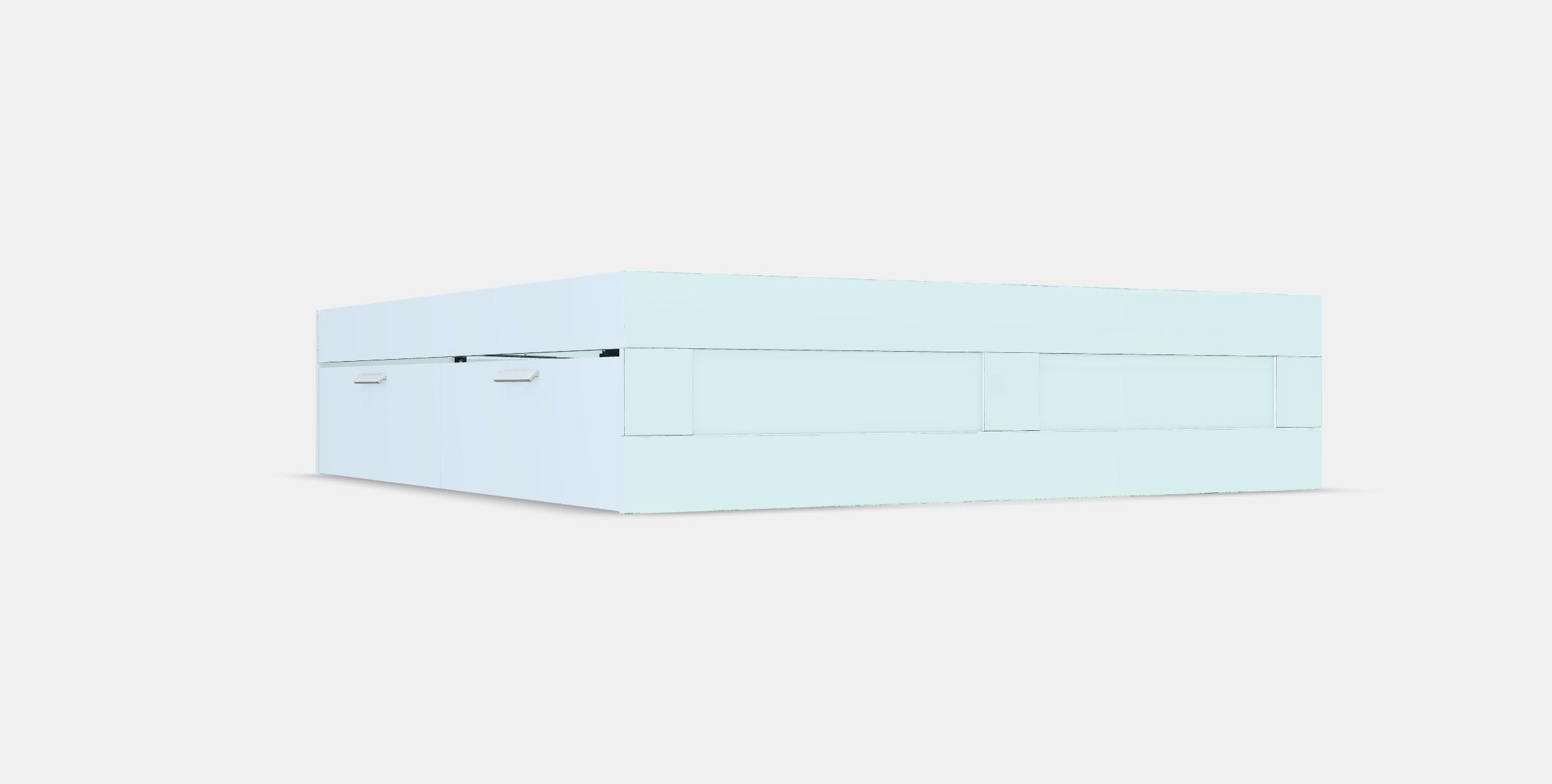 BRIMNES Bed frame with storage 5 Low-poly 3D model_9