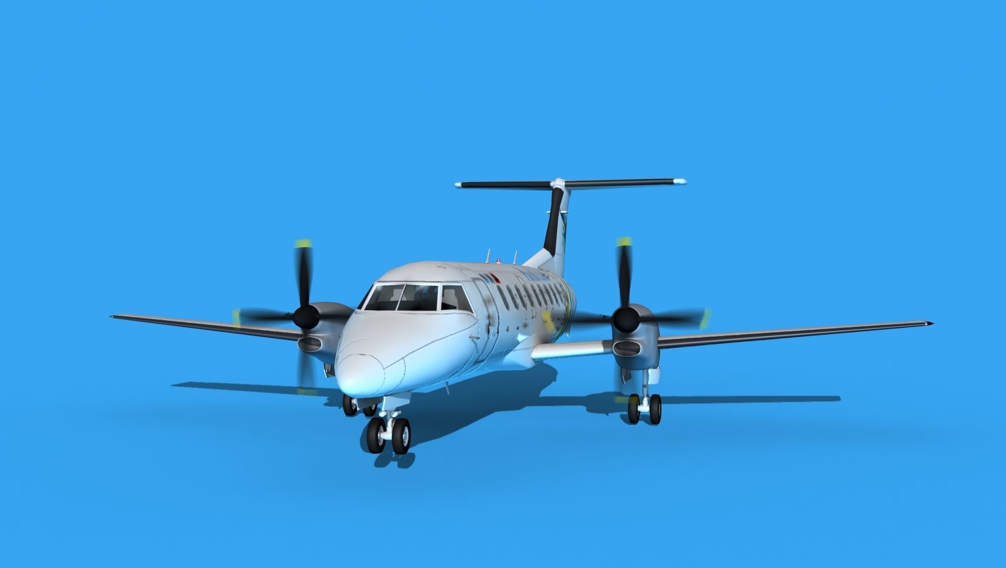 Embraer EMB120 Pacific Link 3D model_1