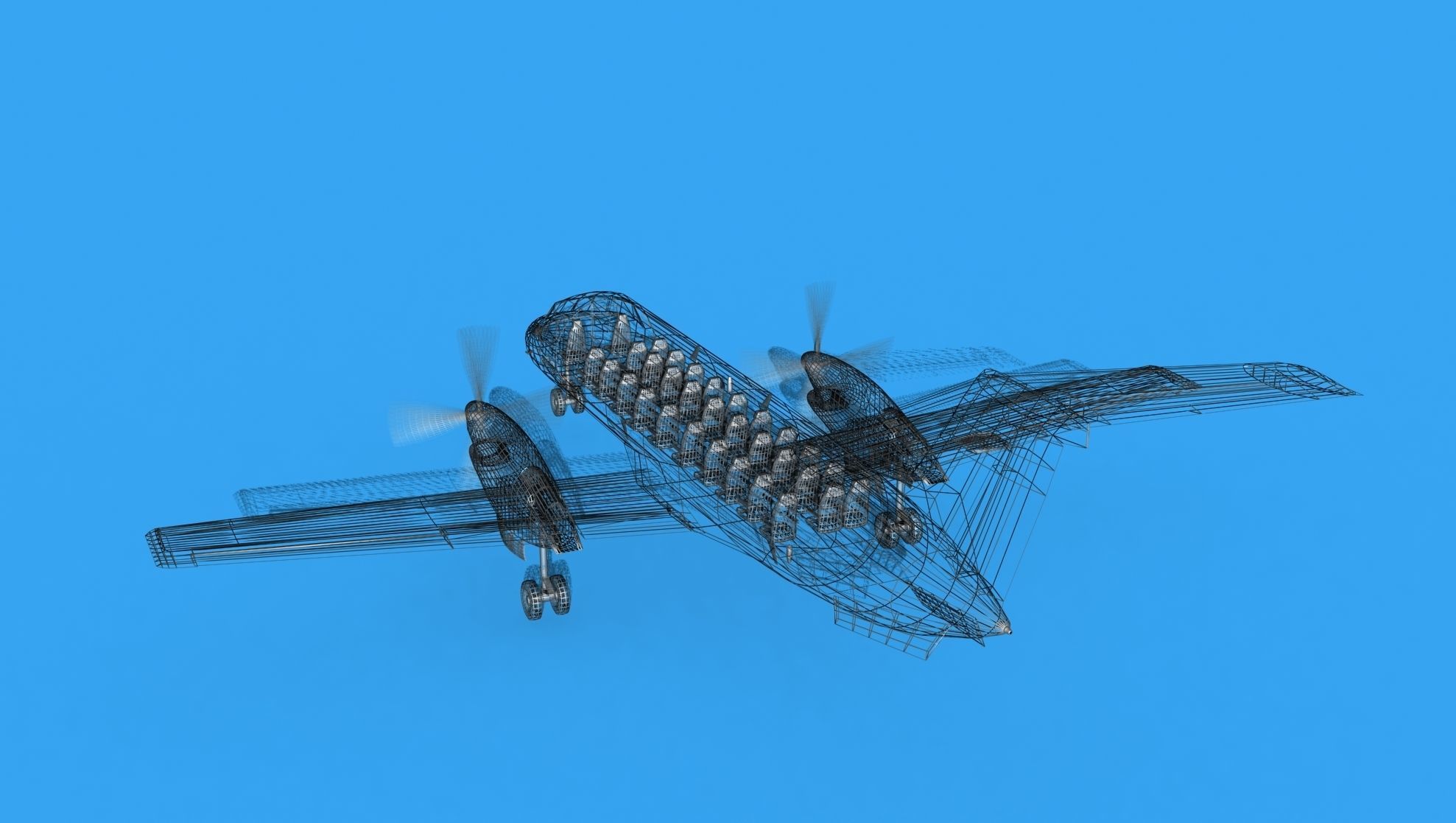 Embraer EMB120 Pacific Link 3D model_13