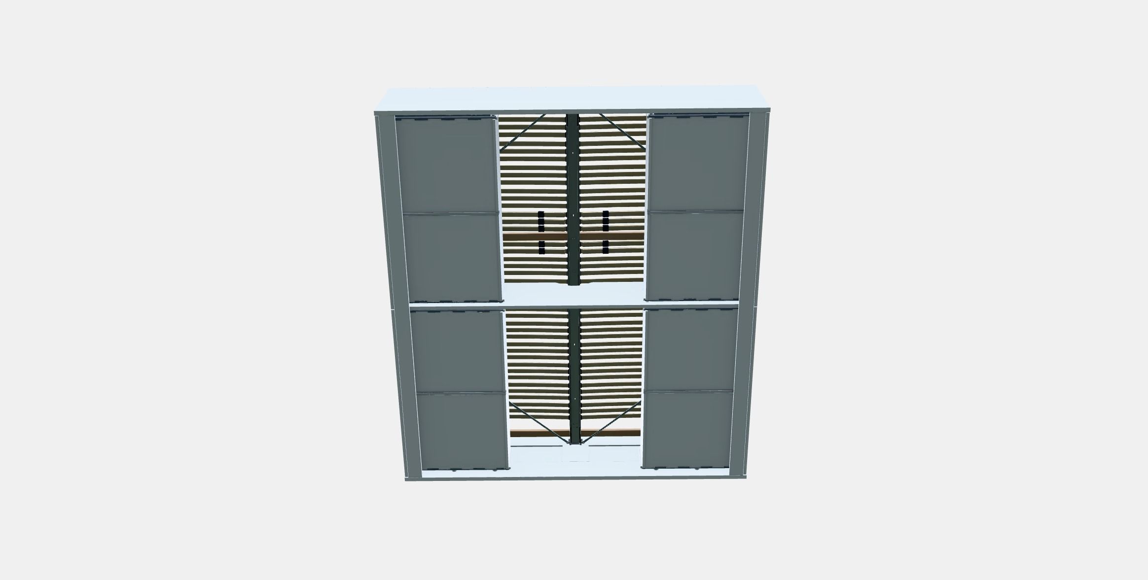 BRIMNES Bed frame with storage 6 2 Low-poly 3D model_7