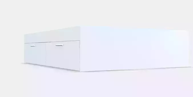 BRIMNES Bed frame with storage 6 1